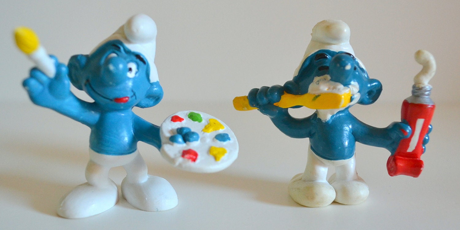 smurf toys from the 80's