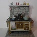 One Inch Scale Shabby Chic Filled Stove with Tile