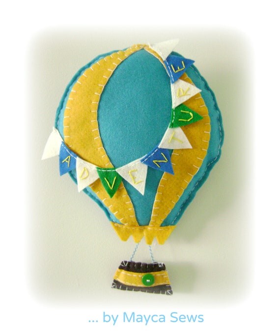 Items similar to Hot Air Balloon Wall Decor. For nursery or kids' room