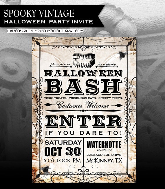 Halloween Invitation Paper 1