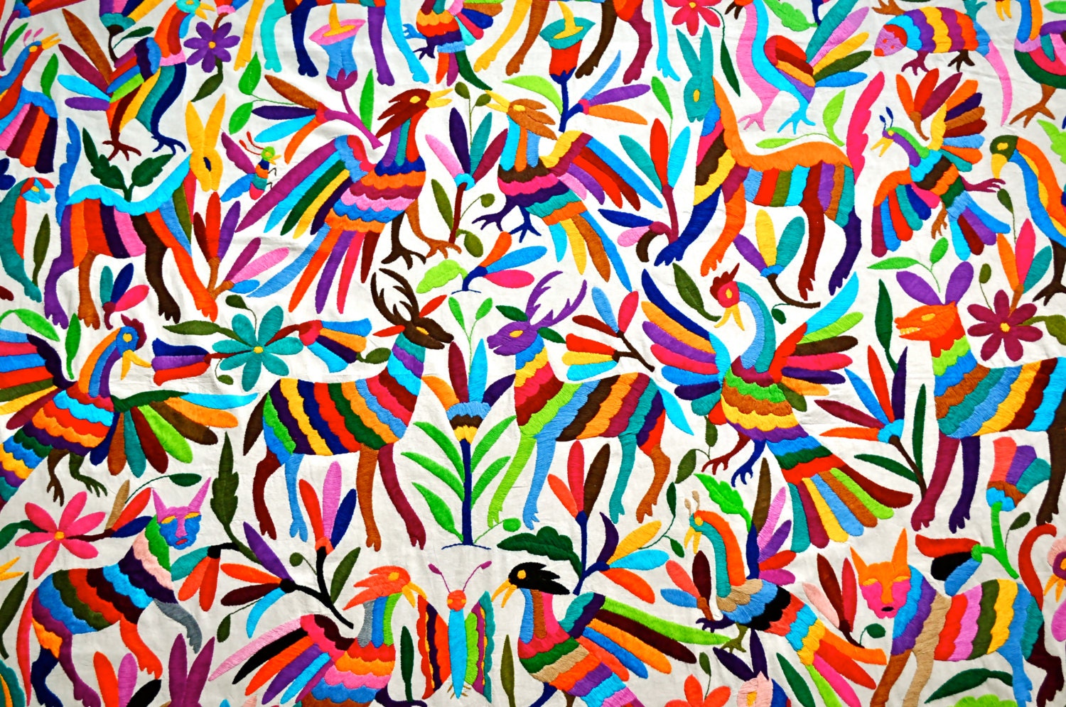 OTOMI FABRIC made to order Multi Colour Animal Bird