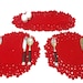 Place mat, Crochet placemat, Handmade, Red, Kitchen Accessories, Patio accessories, for the kitchen, Housware, Table set for dinner