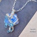 Opal carved flower wire wrapped pendant - OOAK