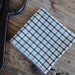 Men's Pocket Square or Handkerchief in Yellow and Black Gingham Check