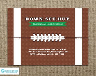 Football Invitation - Football Party - Football Birthday - Football Printable - Tailgate - Sports Birthday - printable party - Watch Party