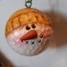 Upcycled Snowman Golf Ball Ornament