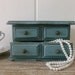 Small Turquoise Distressed Jewelry Box