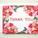 SALE - 6 Flowery Thank You Cards (set of 6)