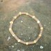Beautiful Hazelwood and Raw Rounded White Colored Baltic Amber Bracelet 9"