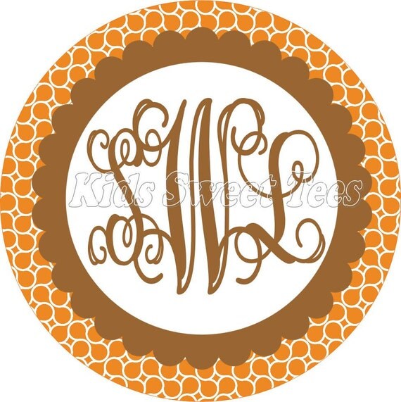 Fall monogram hourglass design girlie - personalized - digital image - Fall - Autumn Il_570xn