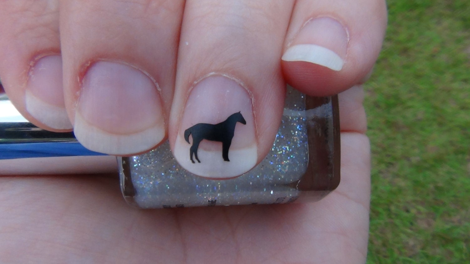 6. Horse and Rider Nail Art Stamp - wide 4