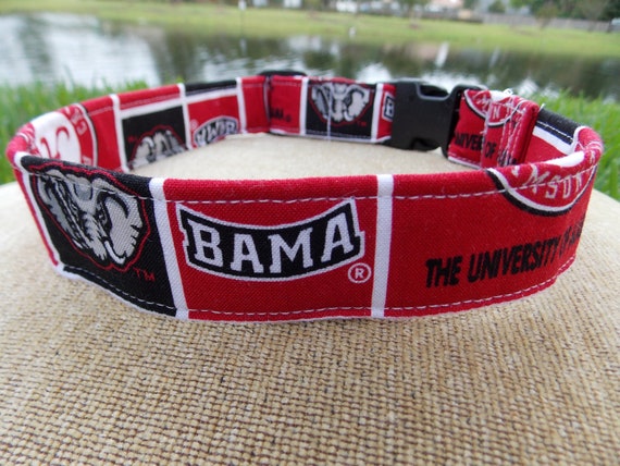 University of Alabama Dog Collar by LucyLous22 on Etsy