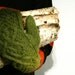 Wool mittens for men, gloves, forest green, READY TO SHIP