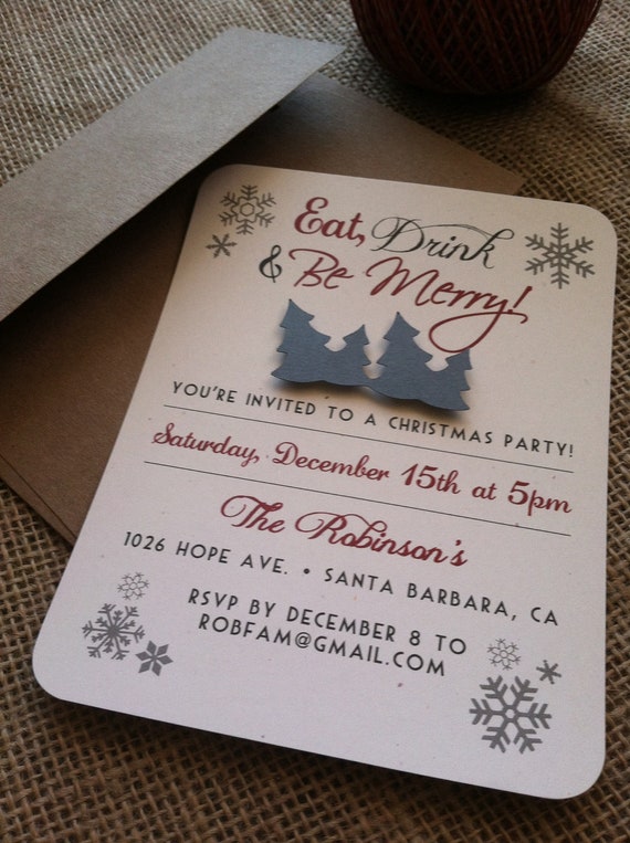 items similar to christmas party invitation eat drink items similar to christmas party invitation eat drink
