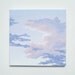 Sunrise Sky Painting, Original Skyscape Fine Art, Pink Clouds, Sky and Clouds Painting, Lavender Clouds Art, Morning Sky, Acrylic, 10" X 10"