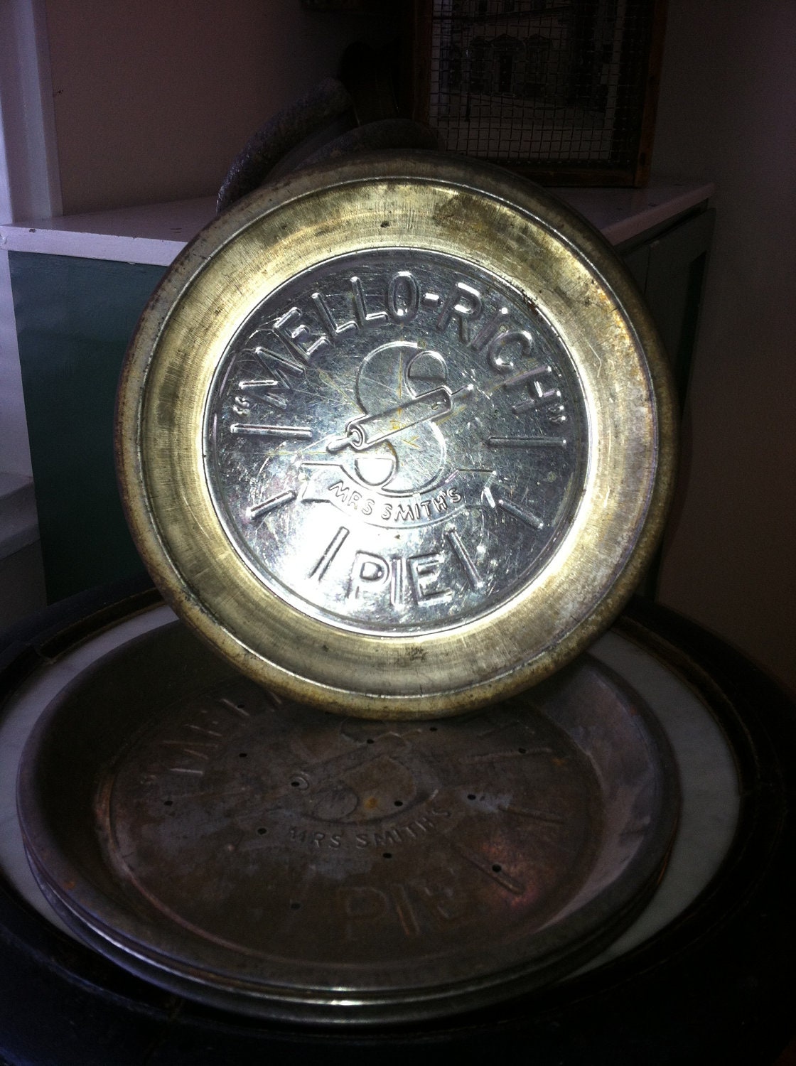 Vintage Pie Tin MelloRich Mrs. Smith's