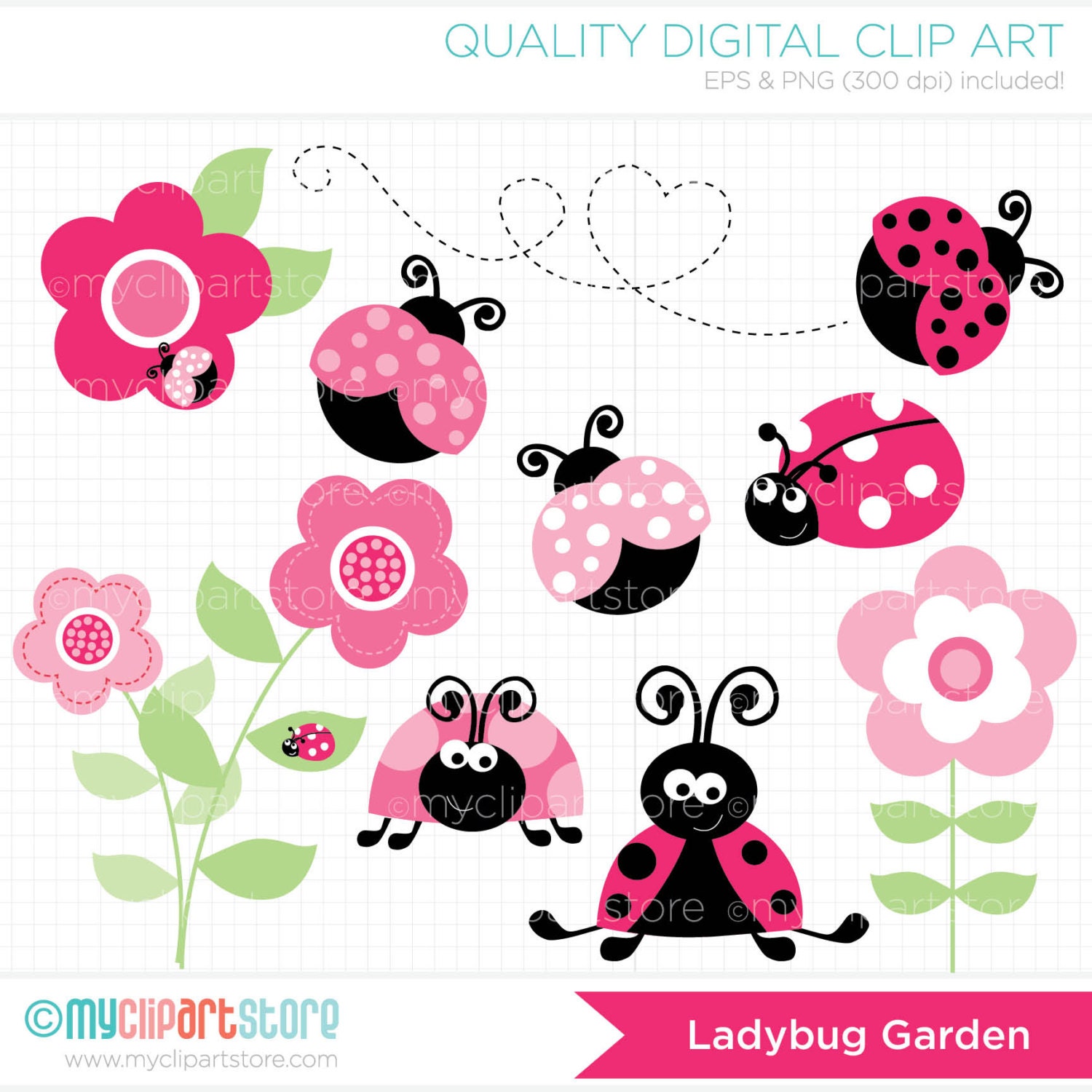 ladybug border clip art - photo #42