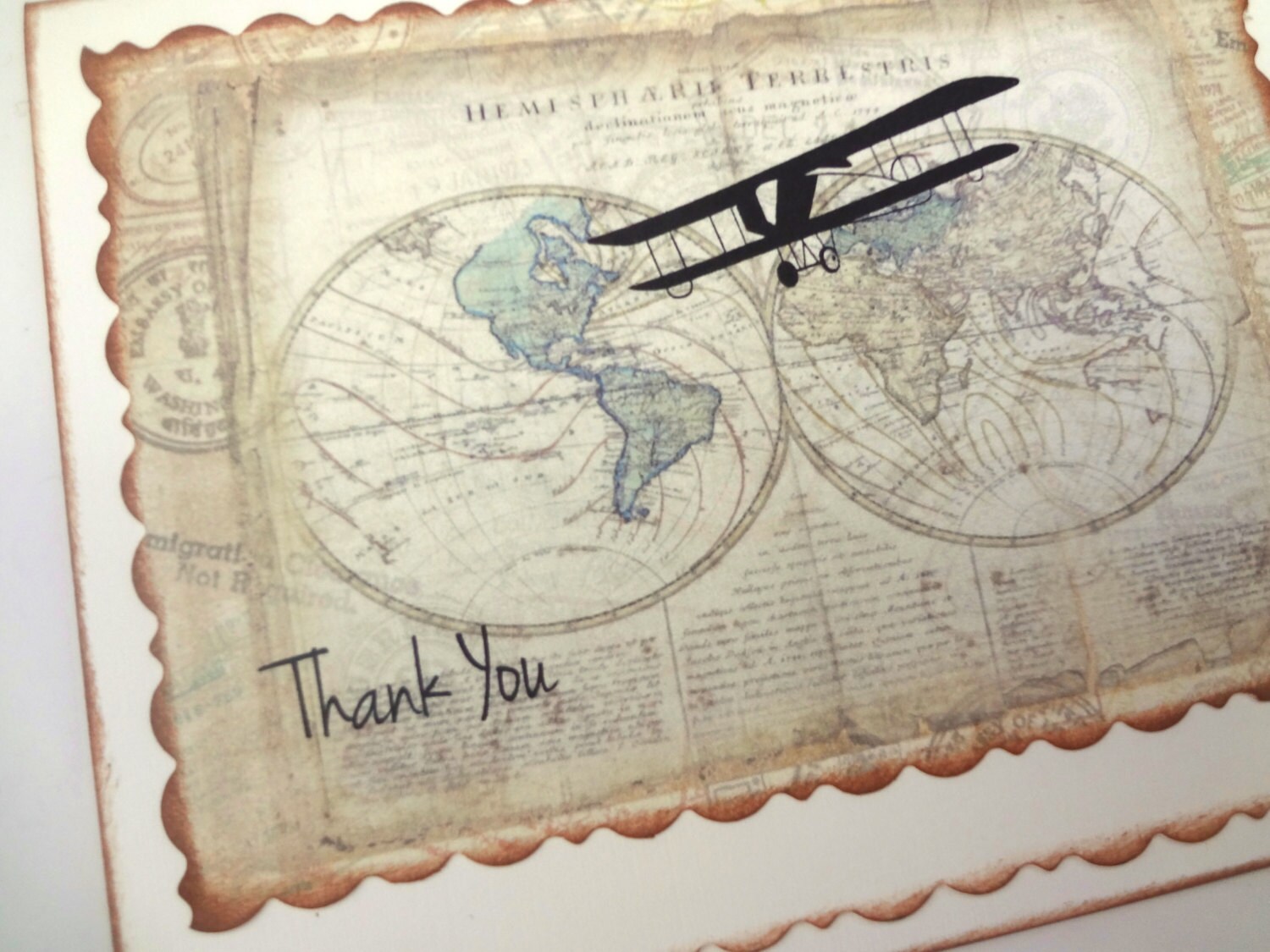 Travel Note Cards Wedding Thank You Cards Destination