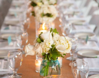 Burlap By the ROLL - 18" wide Natural Burlap Table Runner - Wedding or Party - By the Roll or Custom Lengths