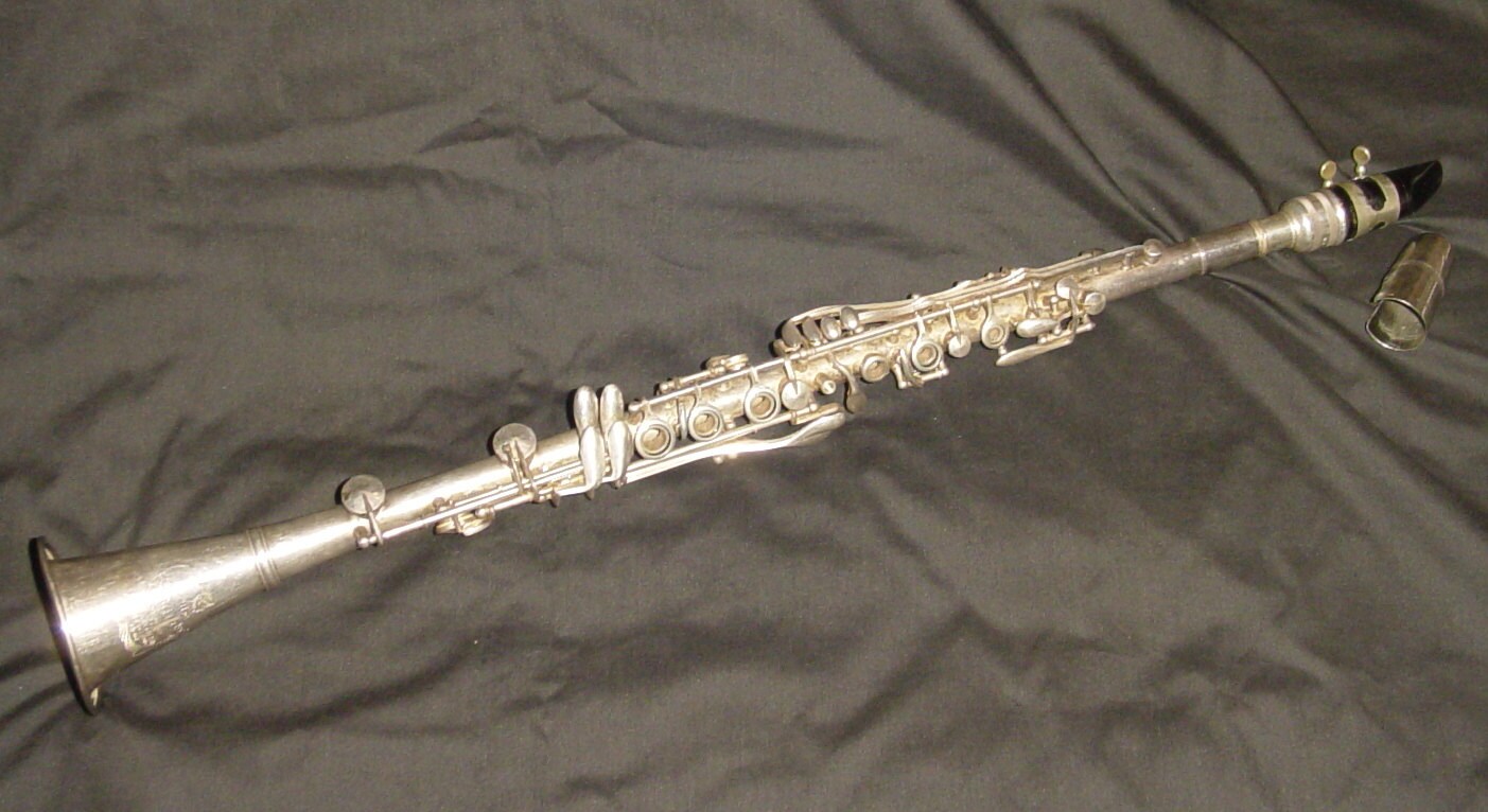 Antique H.N.White.Gladiator Bb Silver w/ Case