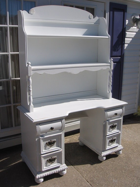 hold for natalie until 11 14 white shabby chic desk with hold for natalie until 11 14 white shabby chic desk with