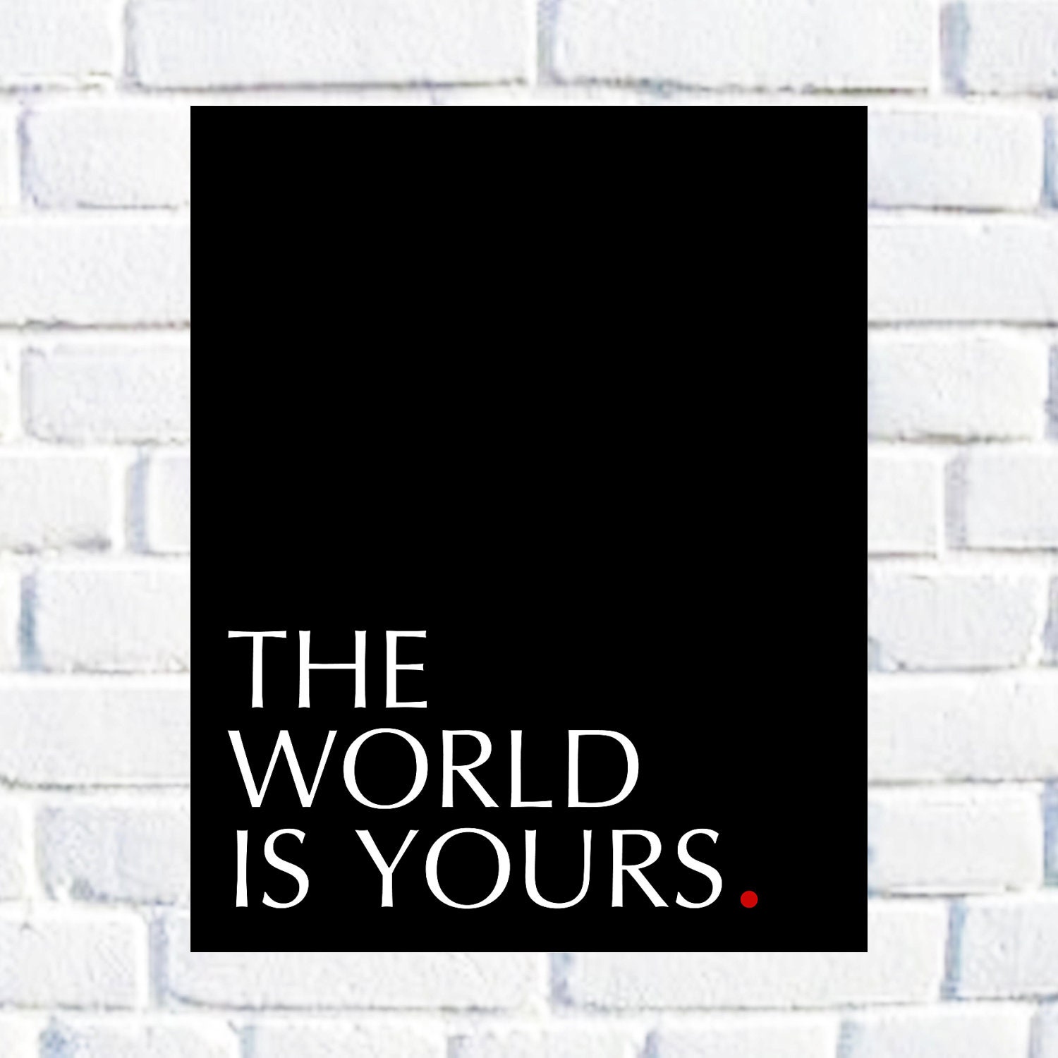 Inspirational Print Scarface Quote The by KalamazooDesignCo