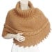 Coffee Poncho, Capelet,women poncho,knit poncho