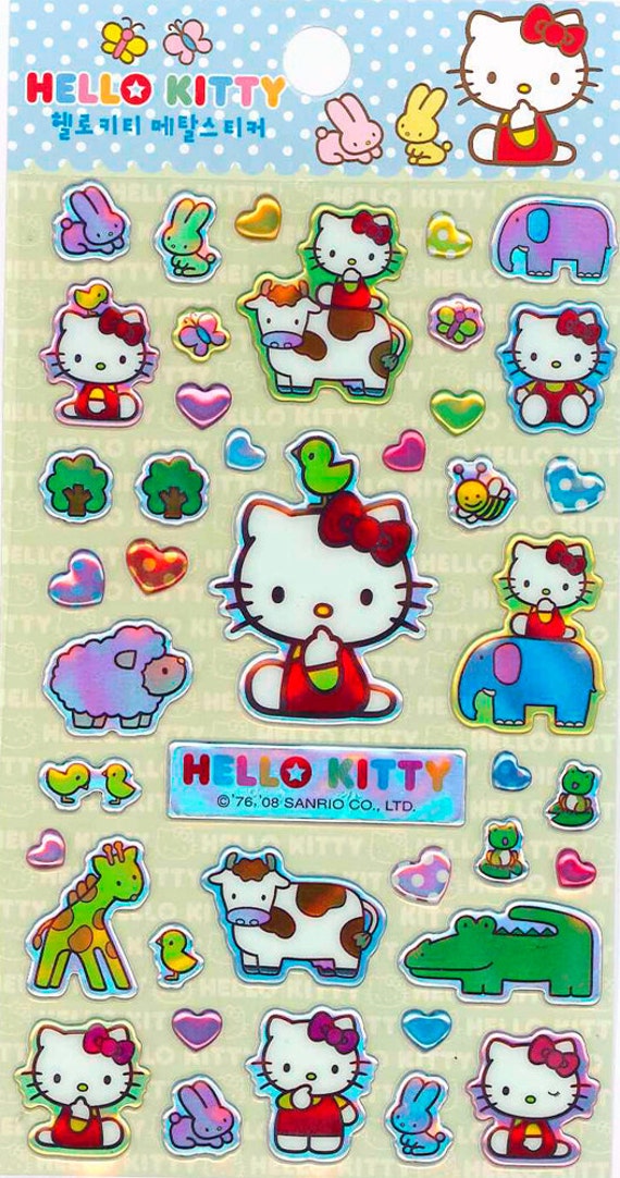 Sanrio Korean Scrapbook Puffy Stickers Hello by scrapbooksupply