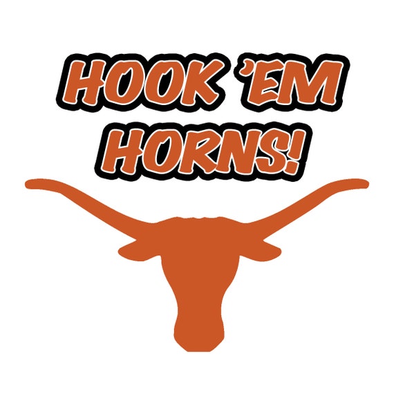 Hook em horns Custom Made Ceramic Tile Coasters set of 4 or