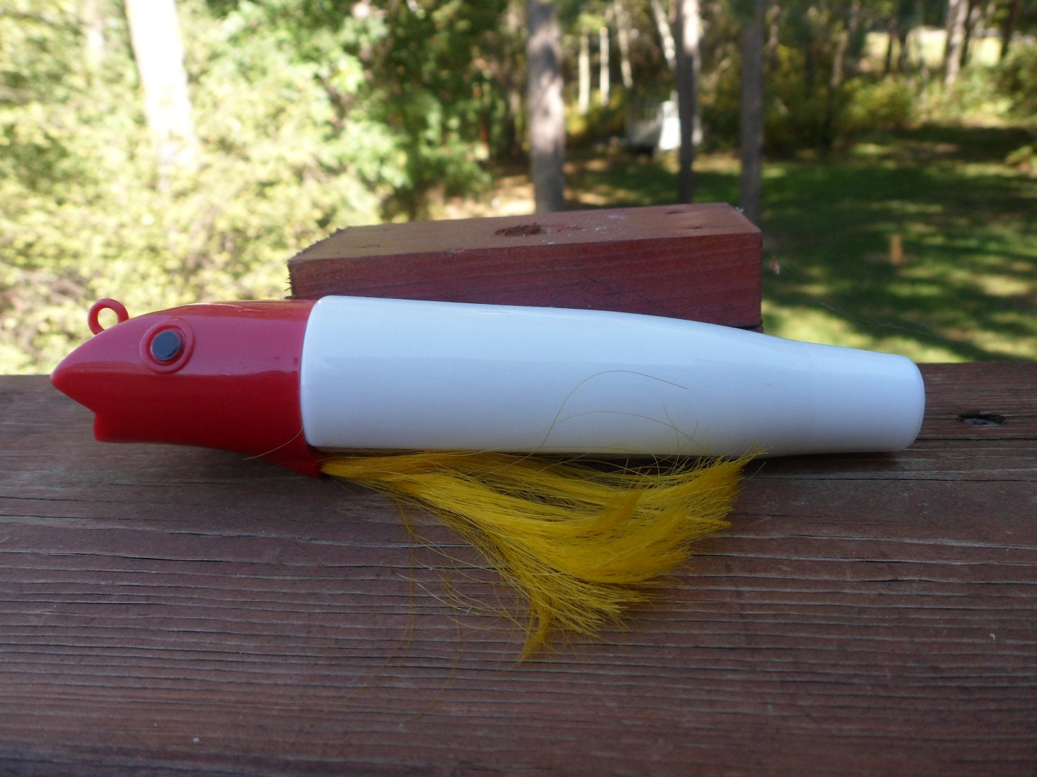 Avon Sure catch Antique Fishing Plug Lure Glass Collectible