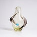 Citrine glass Czech vase by Zelezny Brod (Sklo Union)
