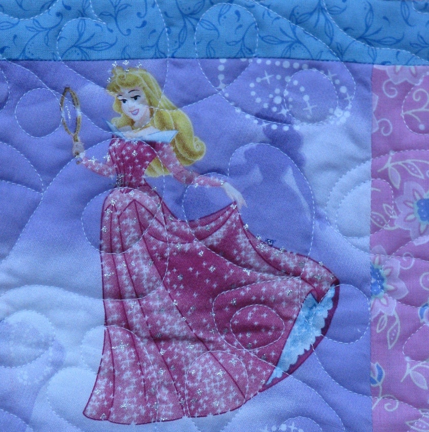 Modern Baby Girl Quilt Disney Princess