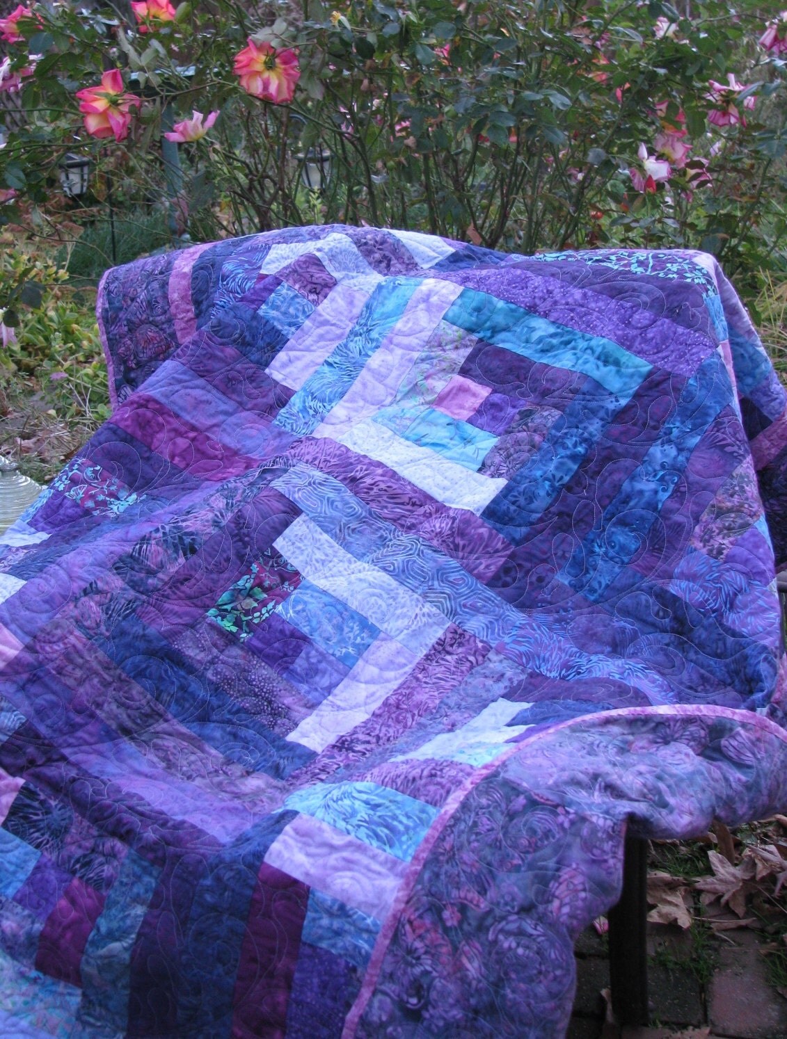Lap Quilt Purple Batik Reserved for Beth Purple quilt quilts patterns turquoise ann teal bargello batik wonderful mathews texas jellyroll patchwork effect choose quilters