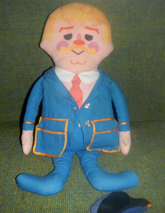 Vintage Captain Kangaroo Stuffed Doll w/ hat