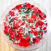 S A L E Solvent Resistant Glitter Mix Neon Green and Matte Orange Glitter - A Brite Xmas - 5 Gram Glitter Mix