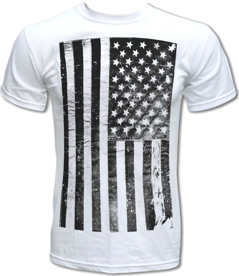 distressed american flag shirt