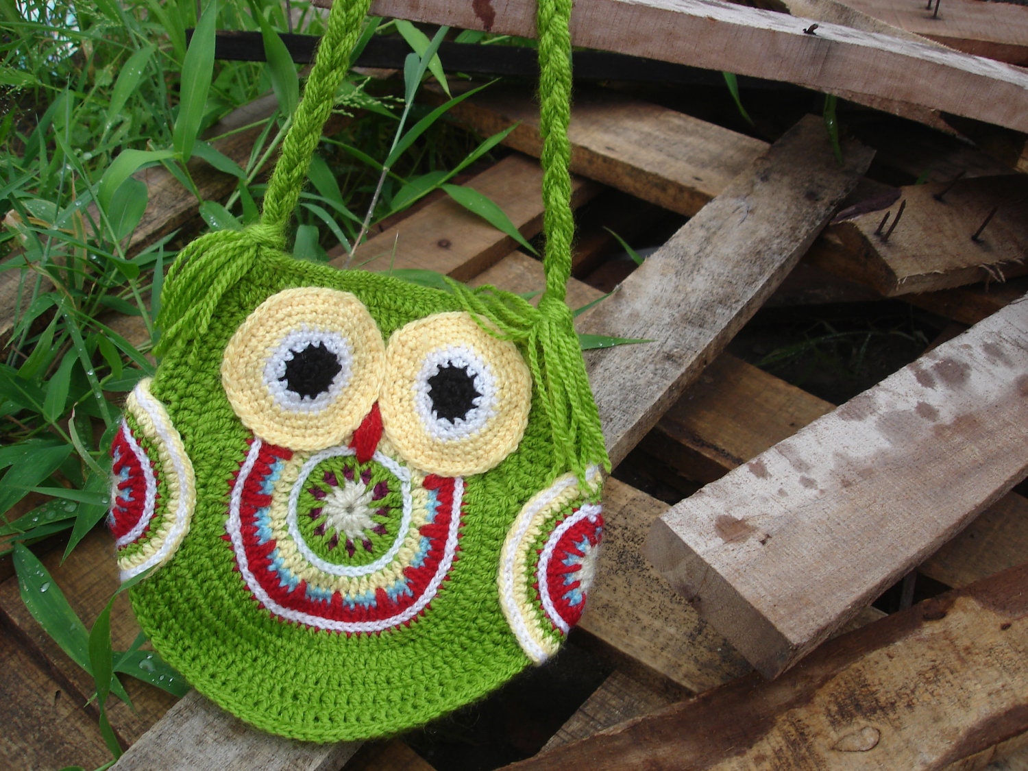 CROCHET BAG PATTERN Funky owl bag instant by ...