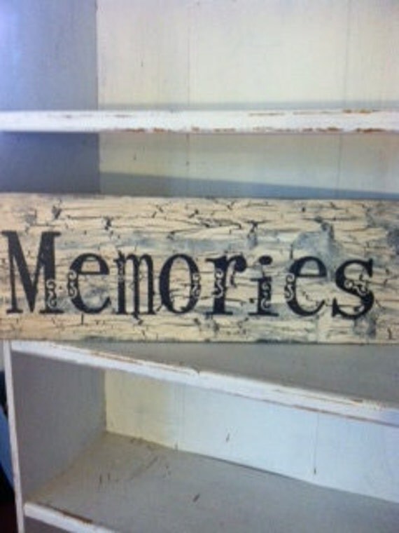 Items similar to Memories Wooden Sign on Etsy