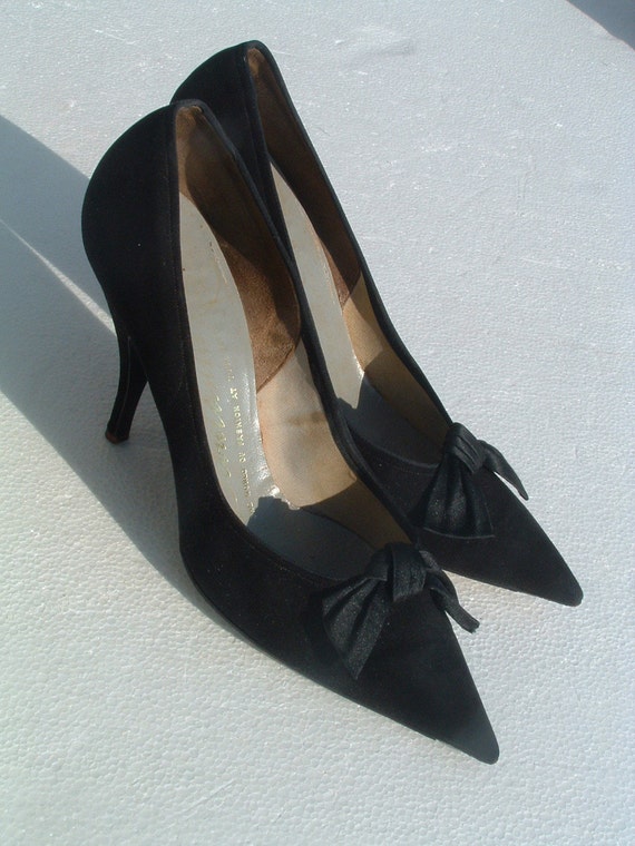 excellent black shoes size 36 1/2 B made in Italy CIRCA