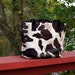 80s Perfectly Worn Cowhide / Cow Hair Tote / Book Bag - Maxx New York