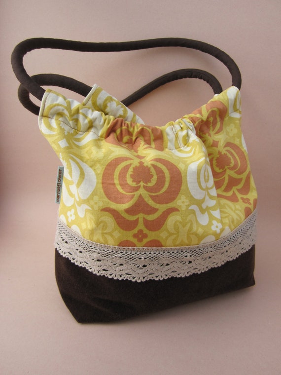 yellow orange purse