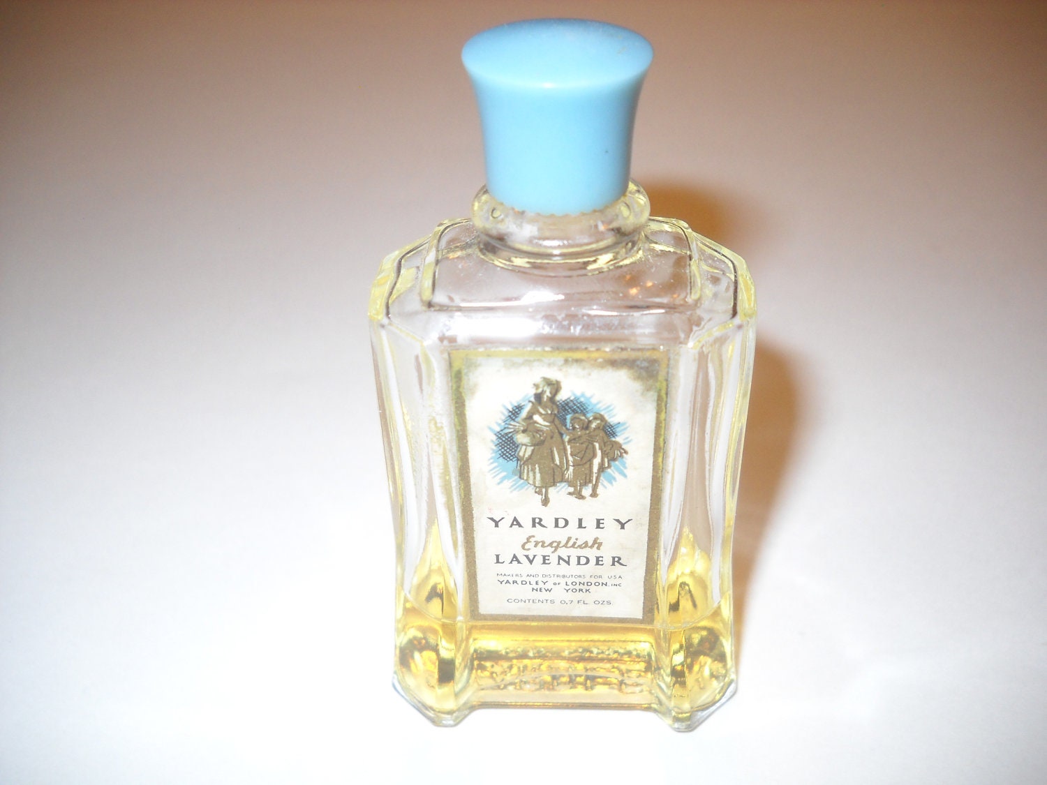 VINTAGE 1950's YARDLEY ENGLISH Lavender perfume .7 fl.