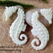 HUGE SALE: Fake Gauge Earrings, "Seahorse" Naturally Organic, Bone, Hand Carved, Tribal