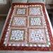 SALE - Pink and Green Quilt