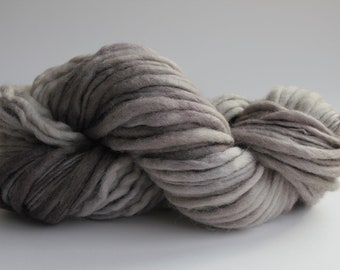 Sandstone Color Hand Spun Hand Dyed Thick and Thin Chunky Wool Knitting Yarn