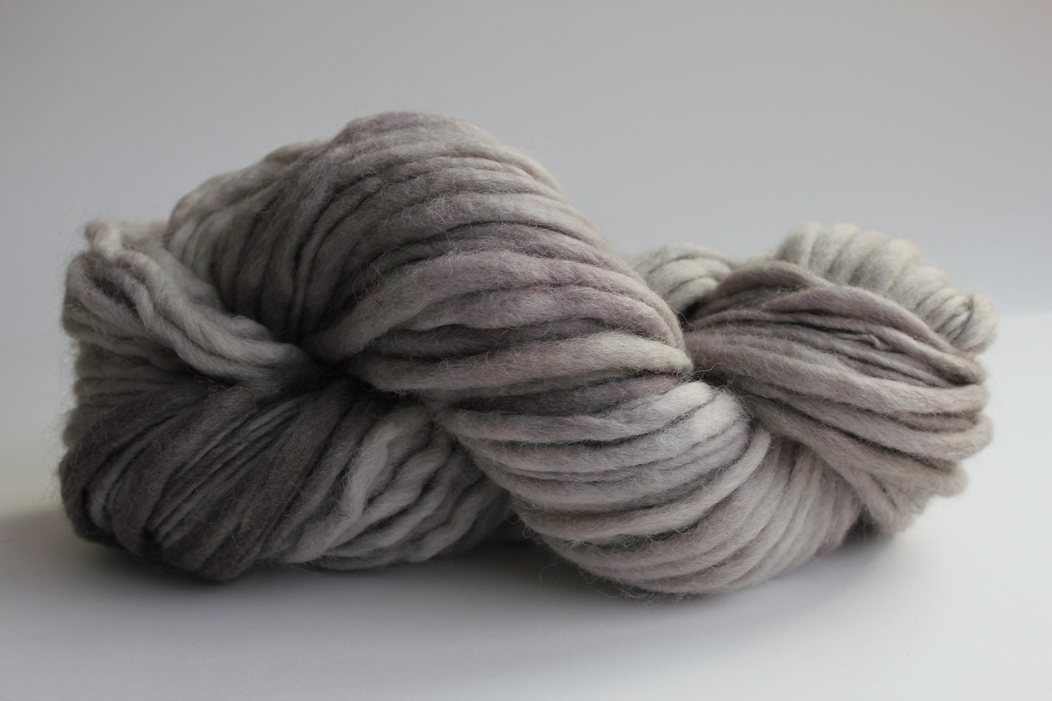 Sandstone Color Hand Spun Hand Dyed Thick and Thin Chunky Wool