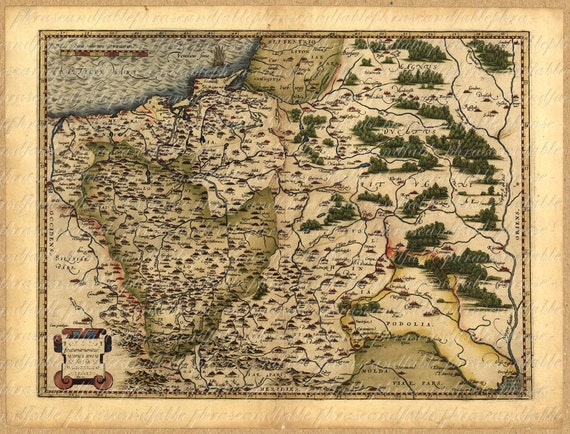 Map Of Poland From The 1500s 103 Ancient Old World Exploring