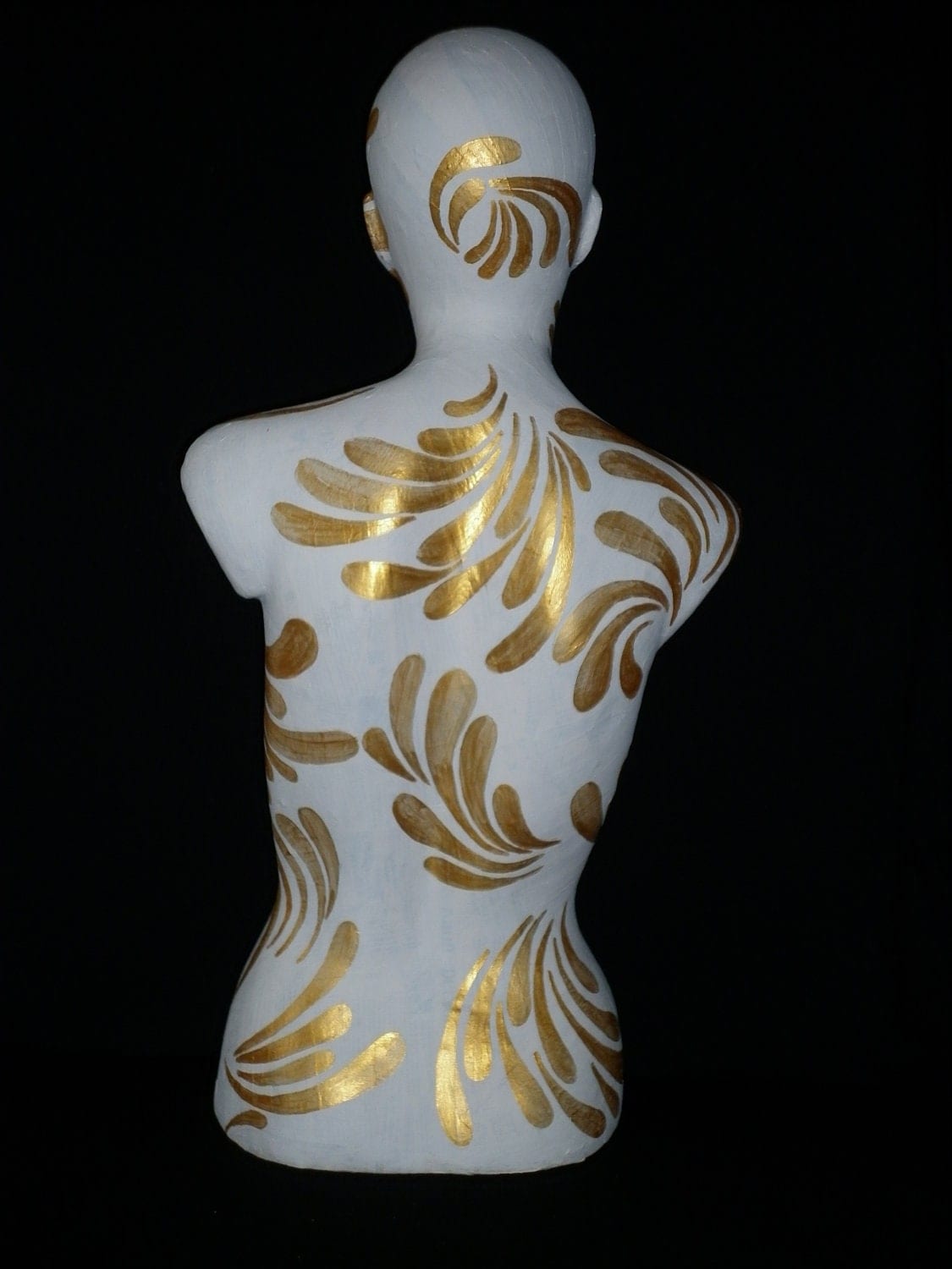 Decoupage / Paper mache Art Deco Inspired Mannequin
