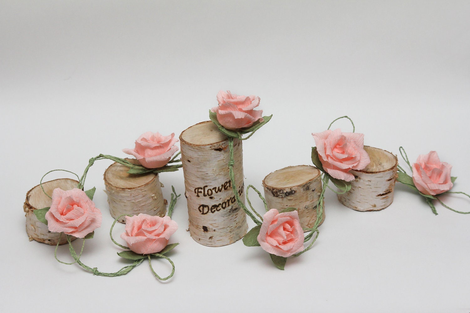 Rustic paper garland rustic garland rustic wedding decor