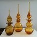 RESERVED for Ellen glass Bottle Decanters MId Century Modern Hand Blown Blenko Pilgrim Rainbow Viking